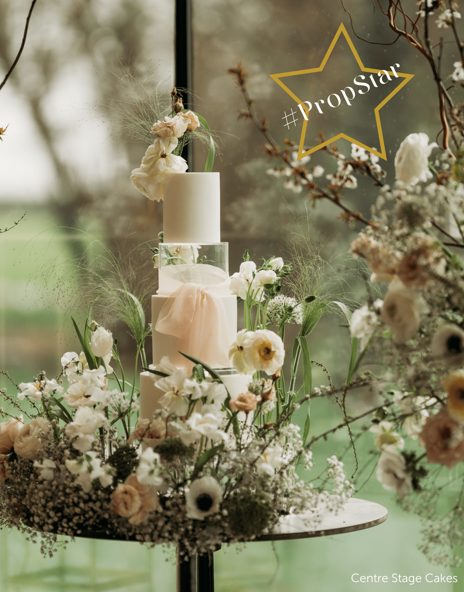 Shop The Look - Floral Elegance with Centre Stage Cakes - Prop Options