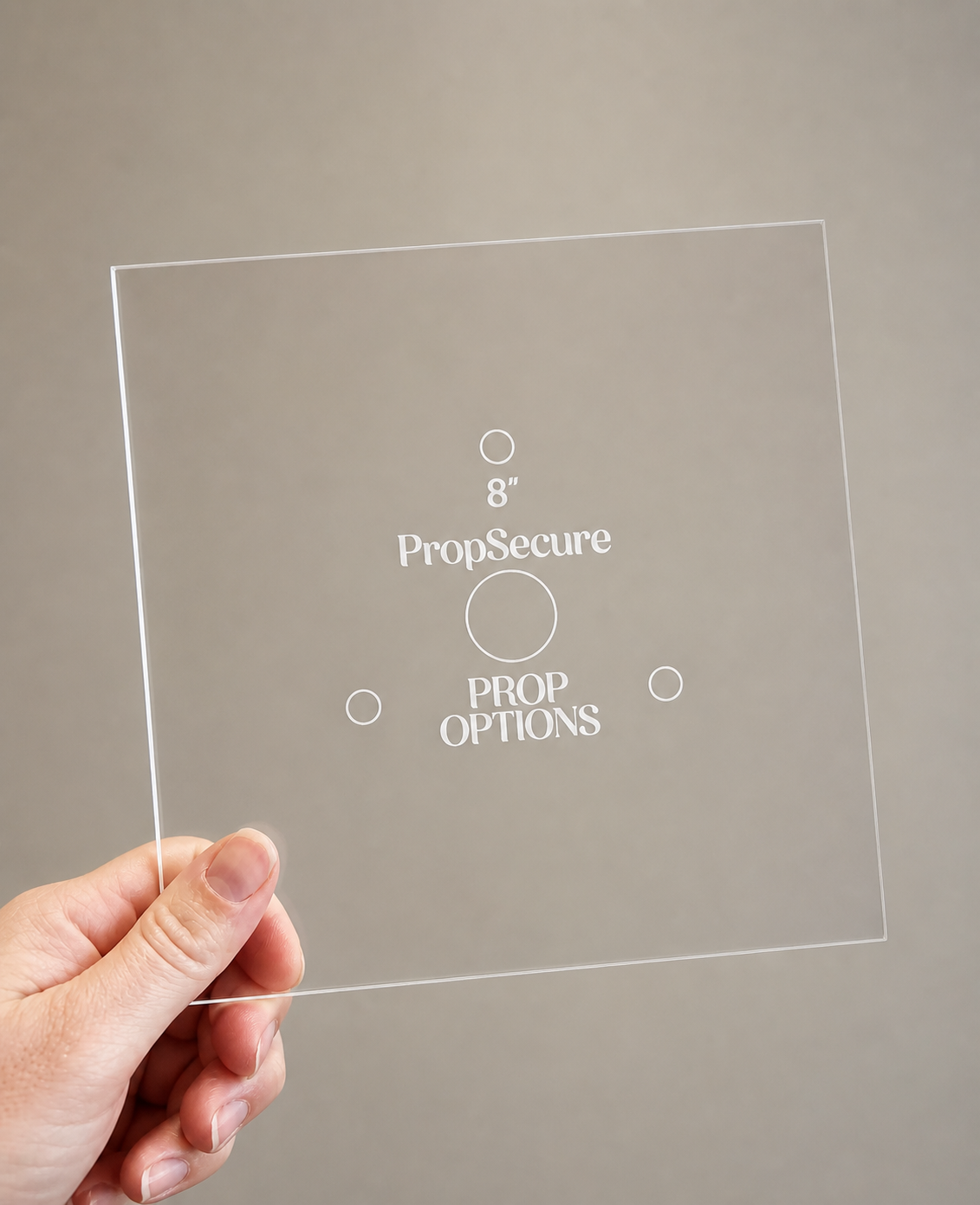 Acrylic Cake Board -Square - PropSecure® - Prop Options