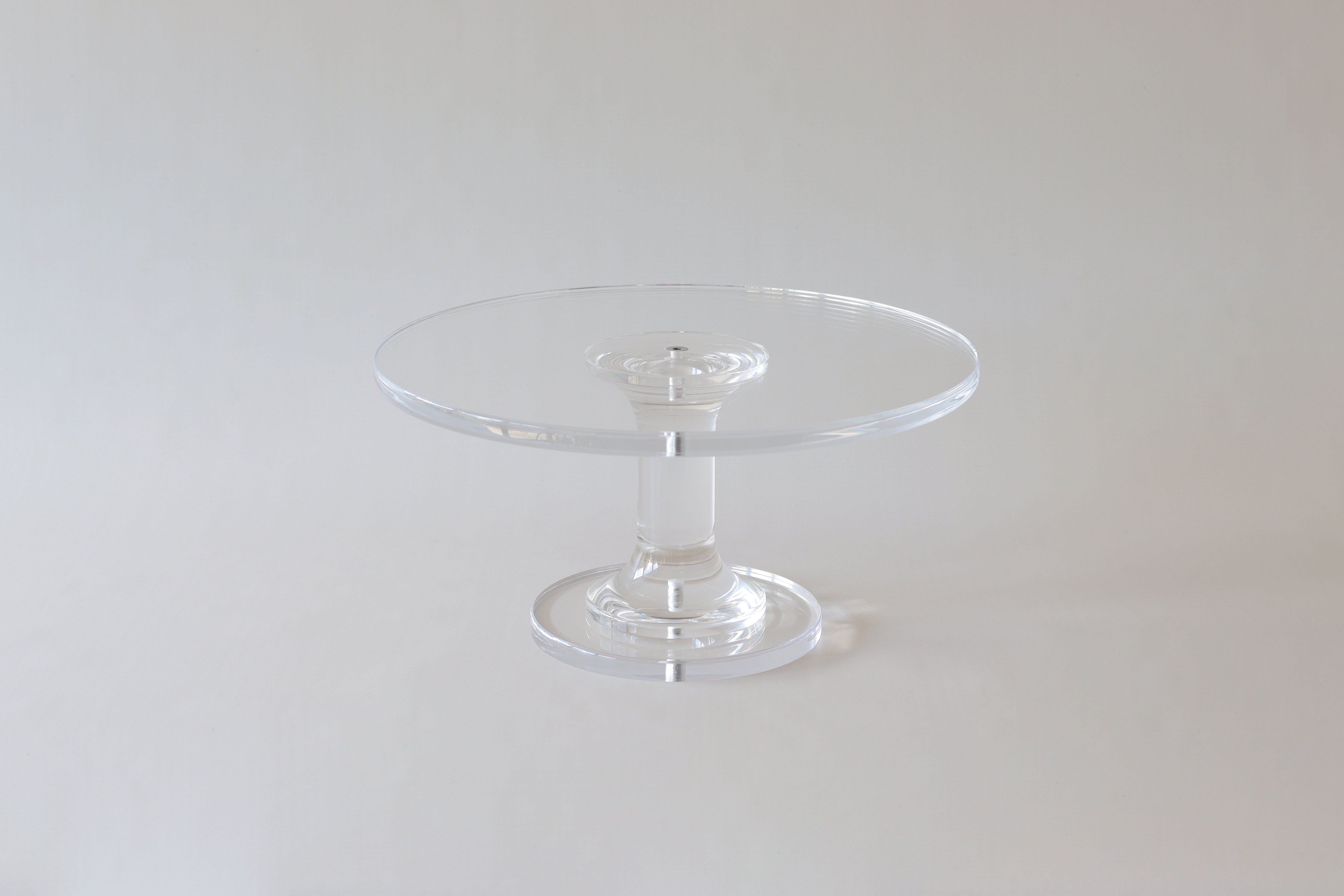 Ultra - polished Acrylic Pedestal Cake Stand - Prop Options