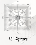 Prop Options 12" Square Compass Logo