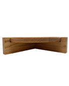 A side view of a Handcrafted Solid Oak Cake Stand - Prop Options