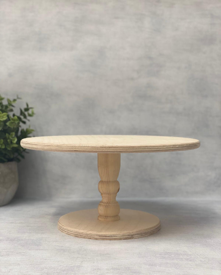 The Original Scandinavian Birch Cake Stand in a natural finish - Prop Options